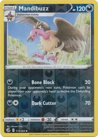 Fusion Strike Mandibuzz #173/264 reverse holo